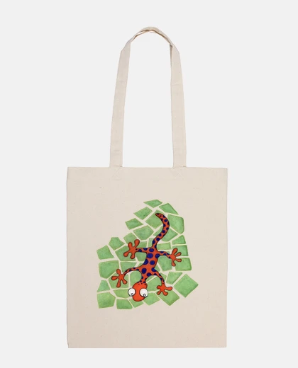 Borsa salamandra arancione divertente