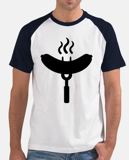 Camiseta salchichas bratwurst la barbacoa