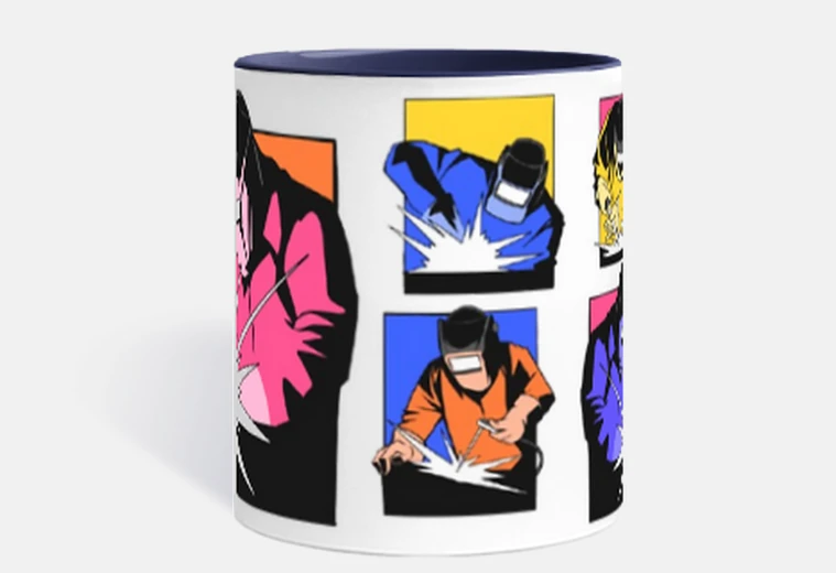 Tazza saldatore su metalli stazione di saldatura personalizzabile tazza da caffè infuso di tè tisana match
