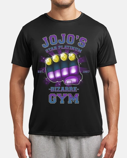 Tee-shirt salle de gym star platine