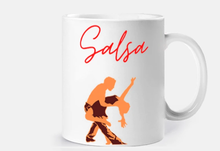 Taza salsa cubana latina, personalizable, taza, puertorriqueña,