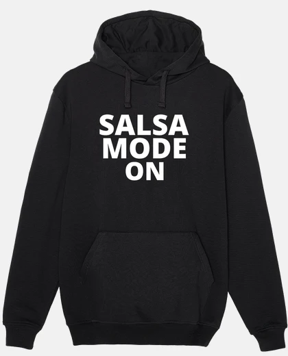 Hoodie salsa teacher gives lesson, latino fashion