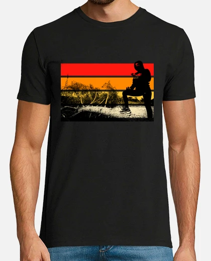Camiseta Barricada Rock Negra - Algodón 190grs, Talla L, Manga Corta, Diseño En Vinilo Poliflex
