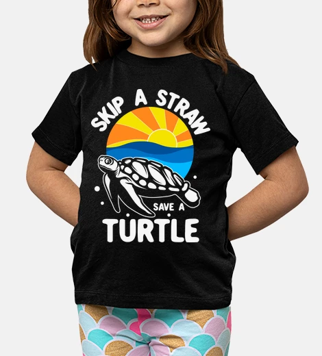 Ropa saltar una pajita salvar una tortuga