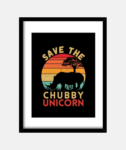 Quadro salva gli amanti del rhyno unicorno paf