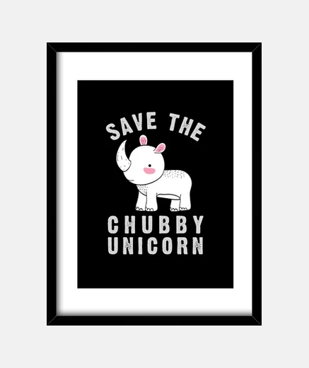 Quadro salva gli amanti del rhyno unicorno paf