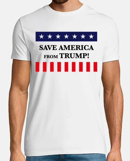 T-shirt salva l39America da Trump - anti v1