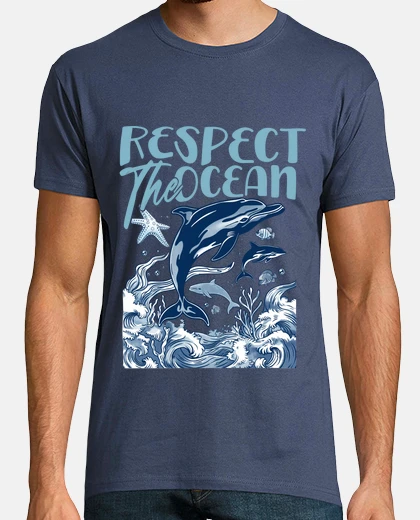 T-shirt salva l39inquinamento degli oceani e fe