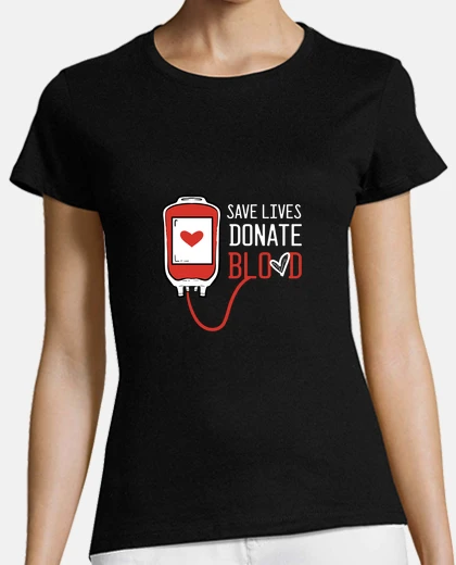 Playera salvar vidas donar análisis de sangre médico donante regalo