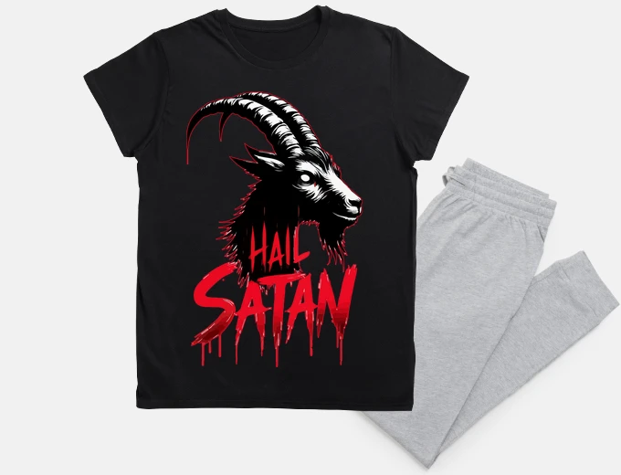 Pigiama salve satana bafometto di capra