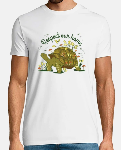 Camiseta salvemos a las tortugas y respetemos la naturaleza