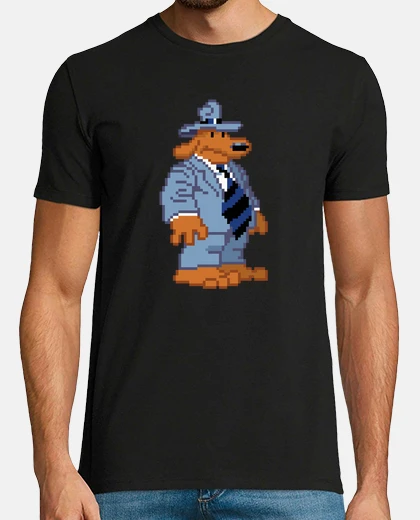 T-shirt sam dog pixel vintage sam e max