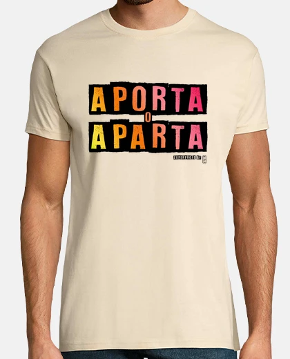 T-shirt samarreta contribuisce o separa