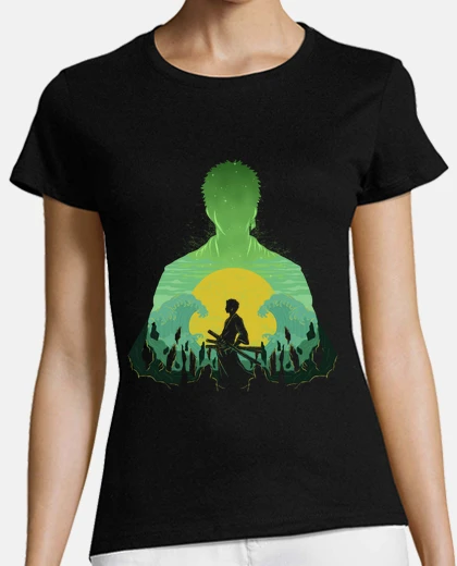Tee-shirt samouraï chasseur de pirates vert