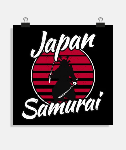Poster samouraï du Japon