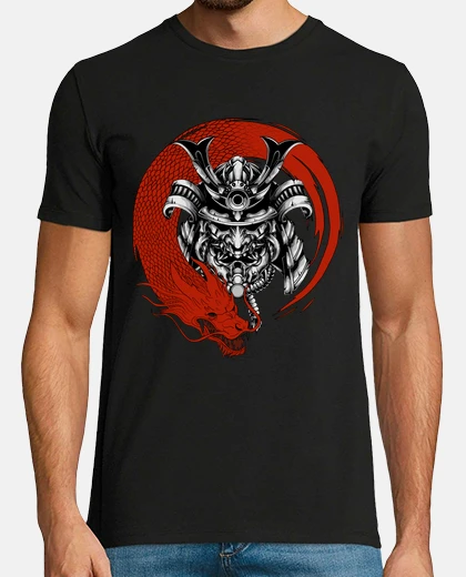 Tee-shirt samouraï et dragon