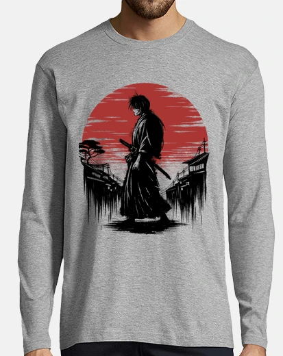Tee-shirt samouraï qui marche x