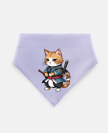 Mascotas samurai cat with katana viet vo dao