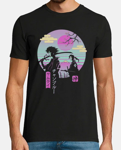 Tee-shirt samurai chillhop shirt mens