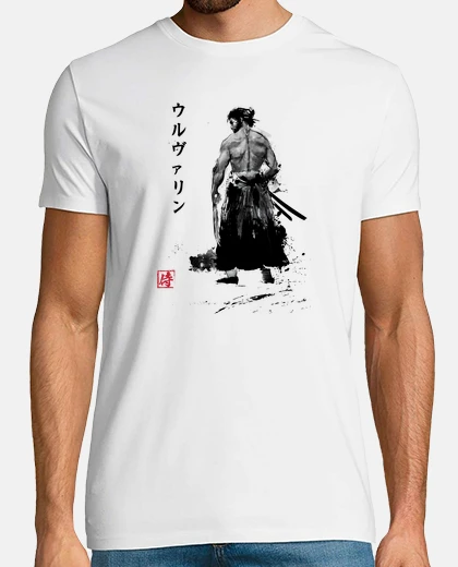 T-shirt samurai immortale sumi-e