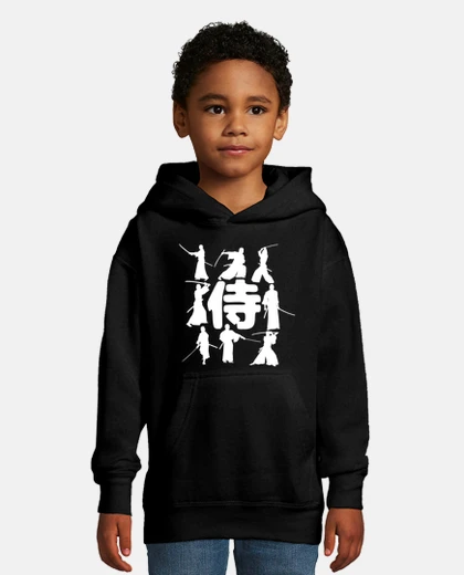 Kids samurai silhouette -white- 6
