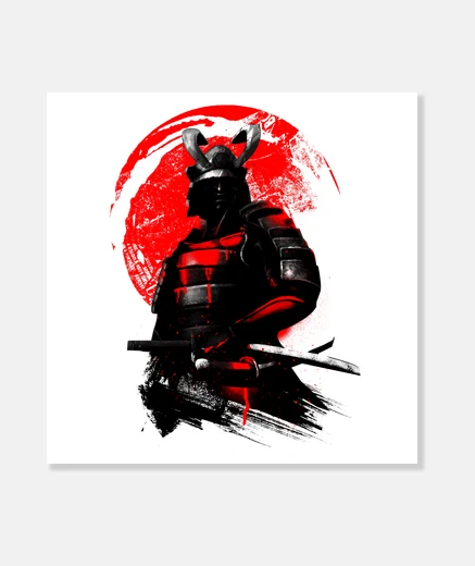 Wall samurai warrior