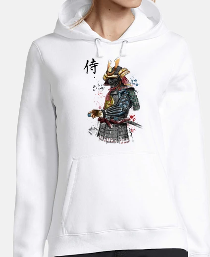 Hoodie samurai watercolor