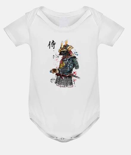 Kids samurai watercolor