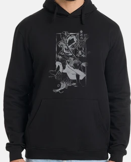 samurai and carp gray