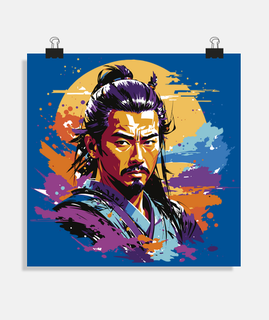 samurai warrior japanese chinese mma saber sword poster poster decoration