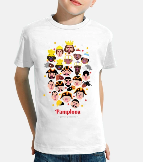 Kids san fermin pamplona. giants, kilikis, bigheads and zaldikos. customizable color.