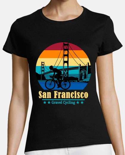 Tee-shirt San Francisco Gravel Cyclisme Golden Ga