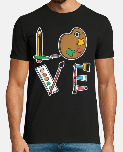 Camiseta San Valentín Regalo para pintor, amor d
