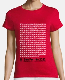 San Fermín 2022 camiseta roja chica