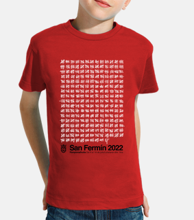 san fermin 2022 kids red t- t-shirt