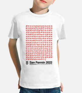 san fermin 2022 kids white t- t-shirt