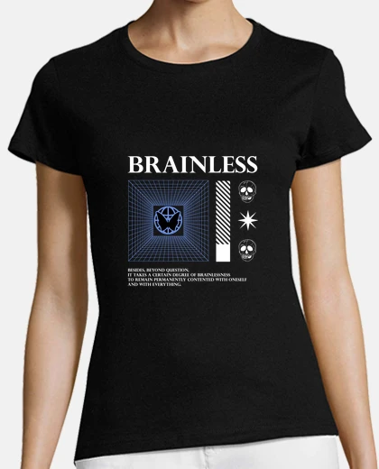 Tee-shirt sans cerveau critique societe