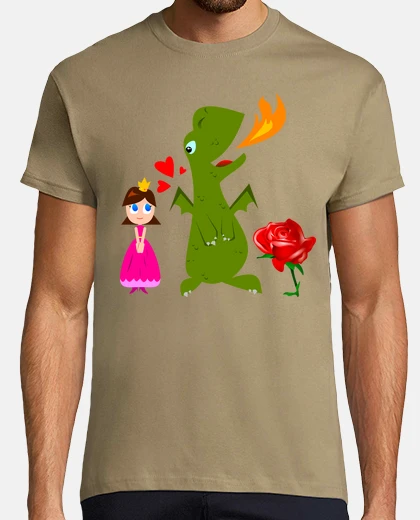 Camiseta Sant Jordi - San Jorge - Dia de la rosa y el libro - Dragon y princesa