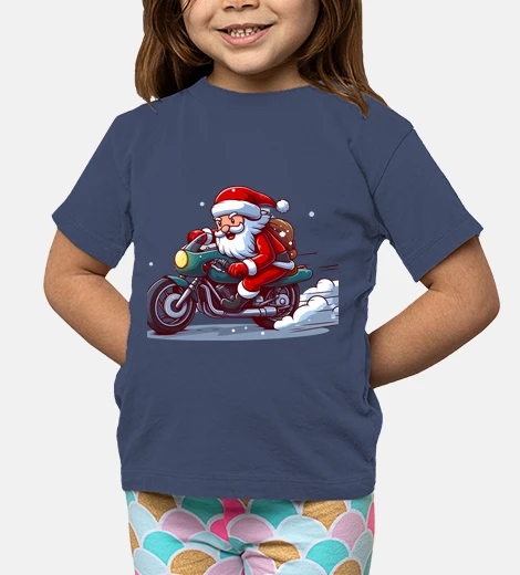 Ropa Santa Claus on a motorbike