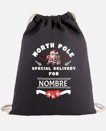 santa claus, special delivery, gift backpack