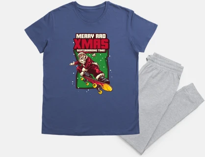 santa sullo skate