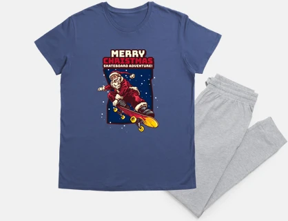 santa sullo skate