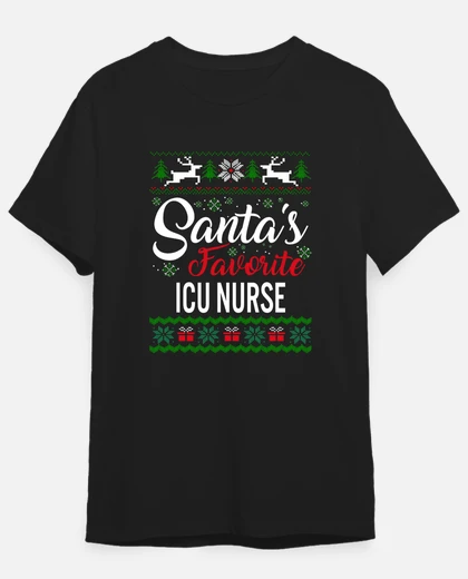Santas Favorite ICU Nurse Christmas Ugly Sweater