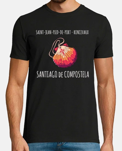 Tee-shirt santiago de compostela, roncevaux.