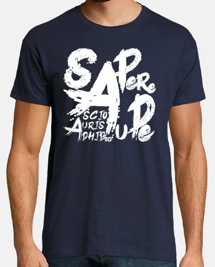Tee-shirt sapere aude blanc