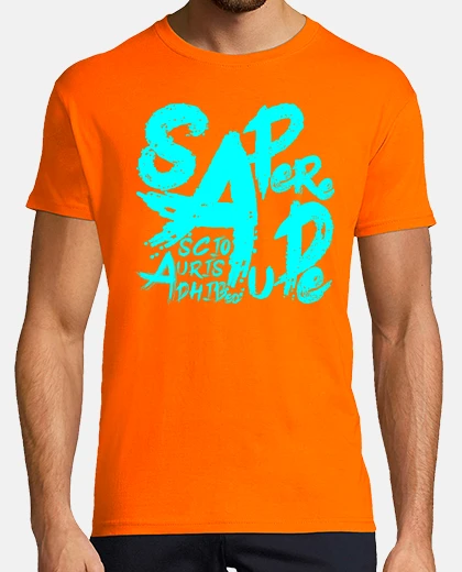 T-shirt sapere aude blue