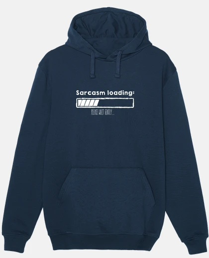 Sudadera Sarcasm loading (white)