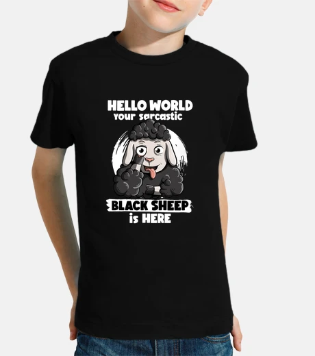 Kids sarcastic black sheep