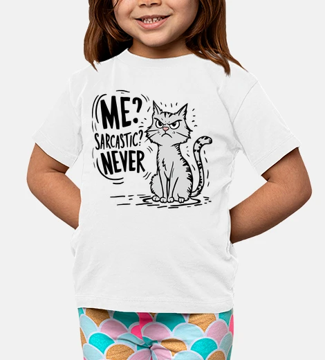 Kids sarcastic cat sarcasm anger