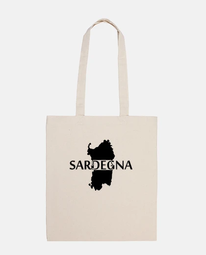 Bag Sardinia souvenir t-shirts map design